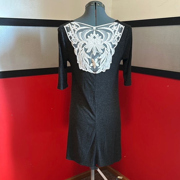 Vanity Gray Ribbed Dress - Picture 2 of 4